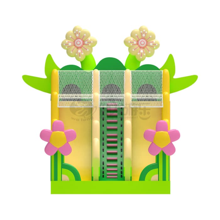 Whimsical Flower Themed Inflatable Slide
