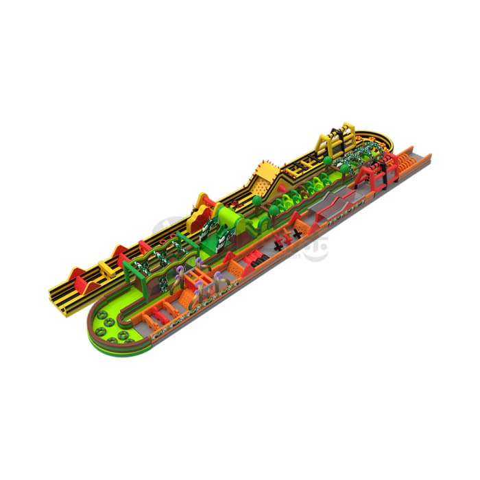 U-Shaped Inflatable Obstacle Course