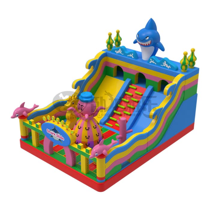 Shark Theme Inflatable Castle 8x6m