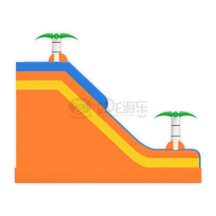 Tropical Rainbow Inflatable Slide