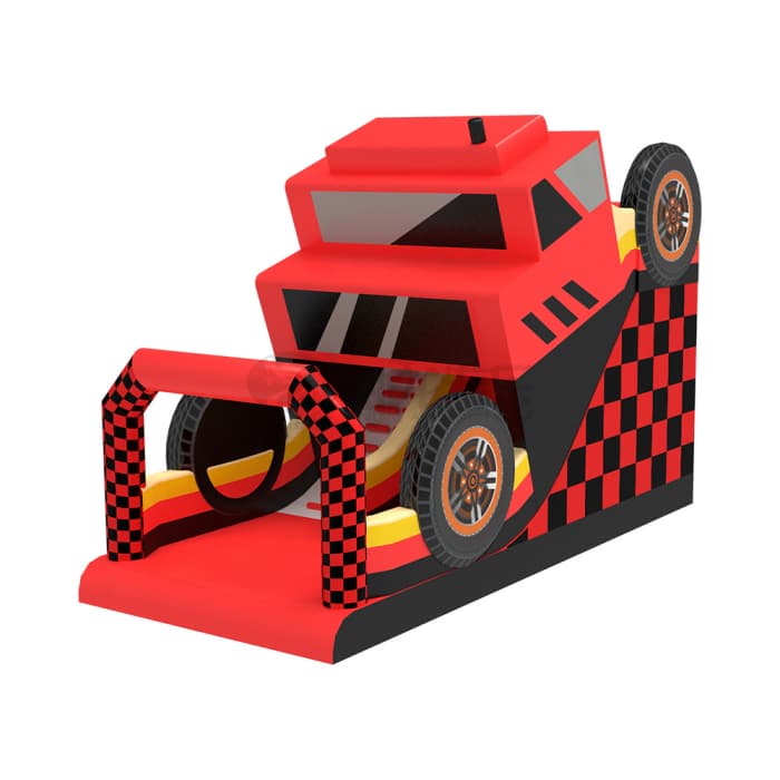Red Race Truck Inflatable Slide
