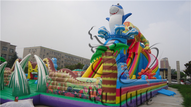 new chameleon inflatable slide