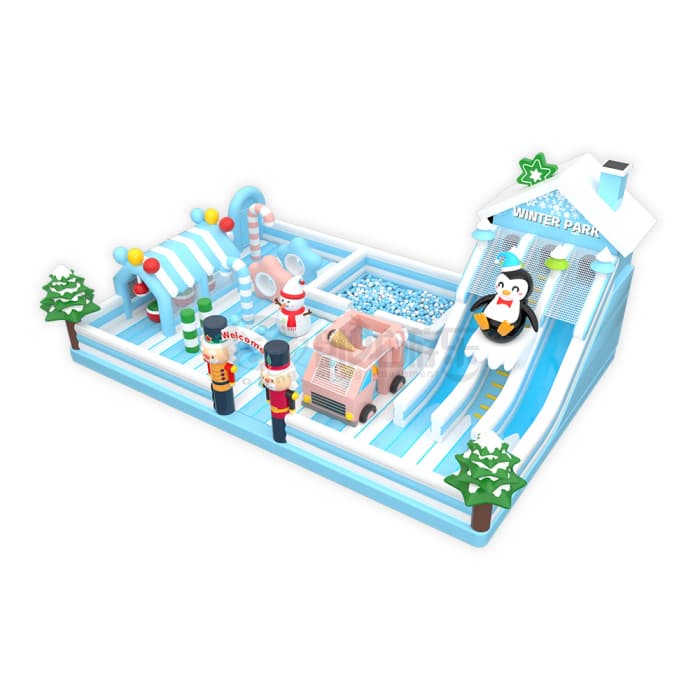 Snow Wonderland Inflatable Castle