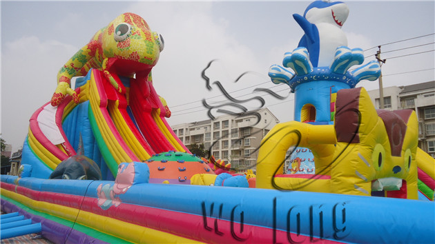 new chameleon inflatable slide