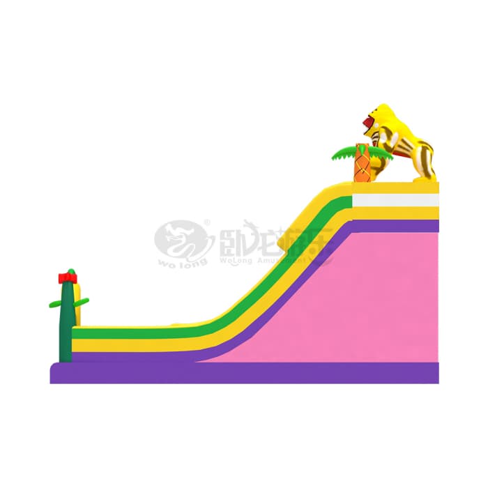 Jungle Gorilla Themed Inflatable Slide
