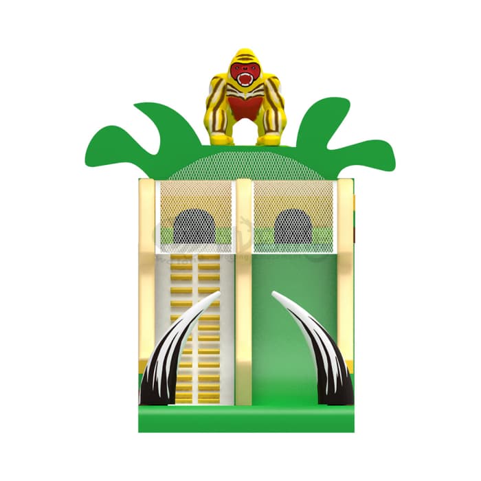 Jungle Gorilla Inflatable Slide