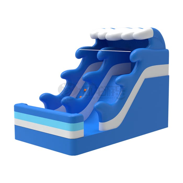 Blue Wave Inflatable Slide