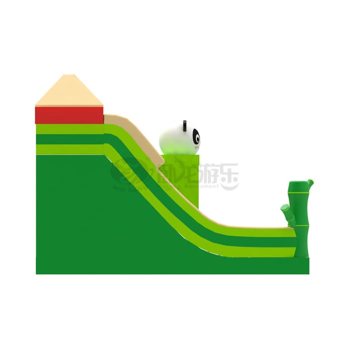 Panda Bamboo Themed Inflatable Slide