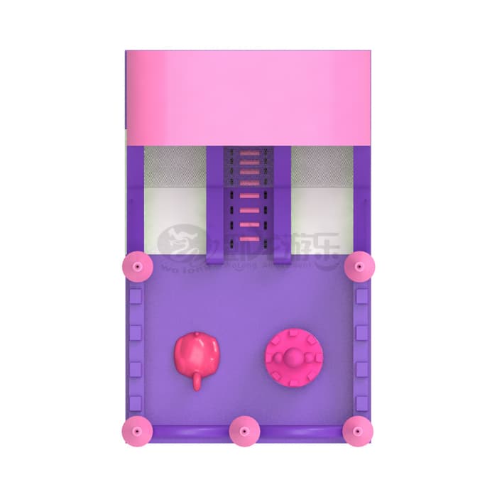 Pink Purple Princess Castle Inflatable Slide