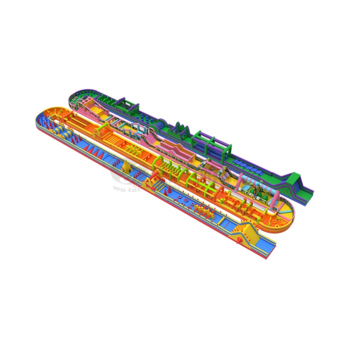 Wolong's Mega Inflatable Obstacle Course