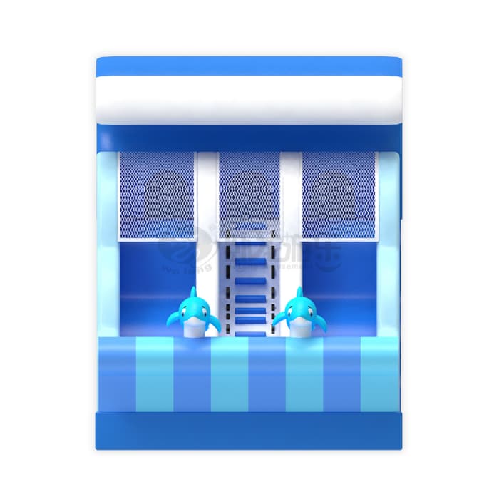 Dolphin Wave Inflatable Slide