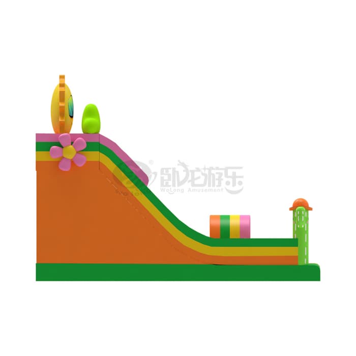 Sunlit Cactus Inflatable Slide
