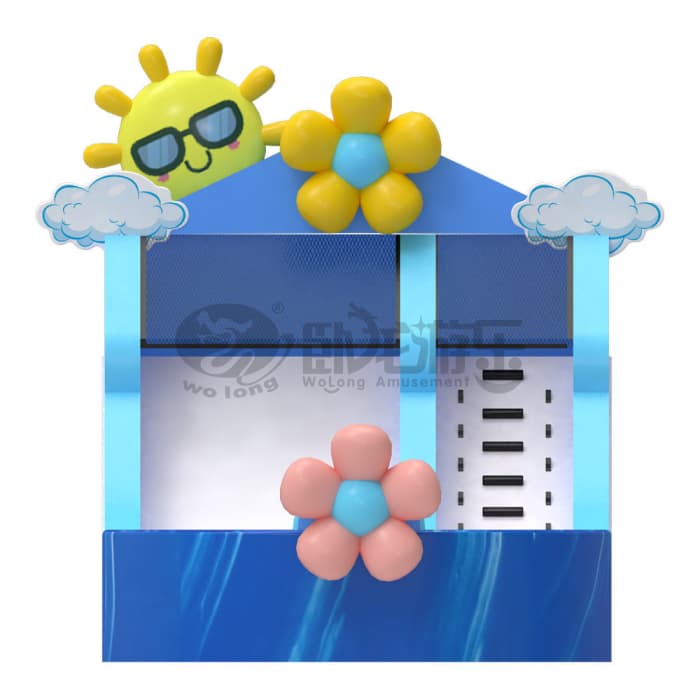Cute Sun Inflatable Water Slide