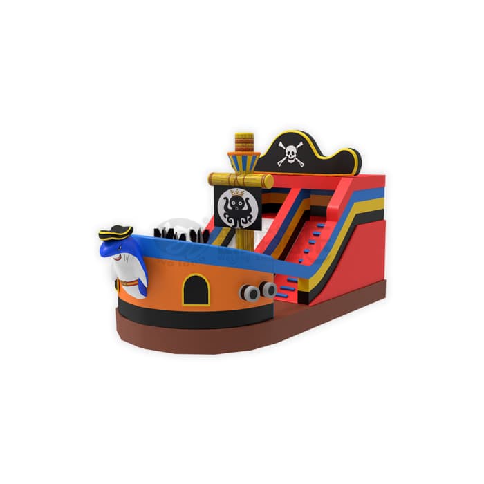 Pirate Ship Inflatable Slide