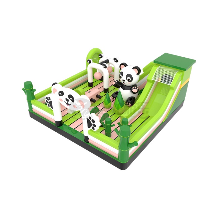 Panda-Themed Inflatable Park