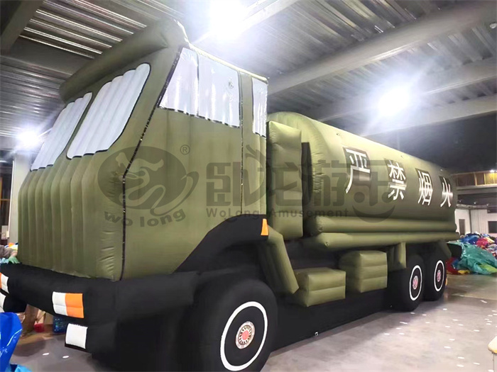 Inflatable cartoon6-fuel tank car