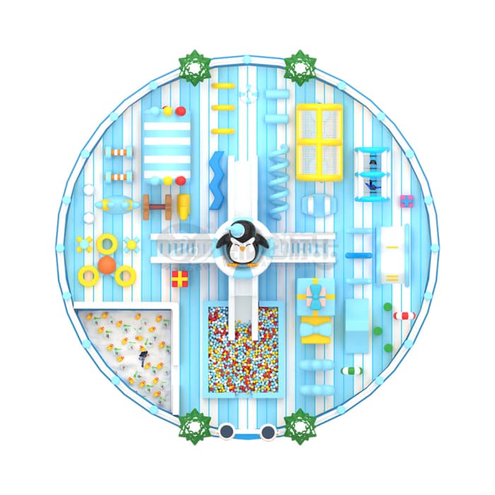 Penguin Ice Kingdom Inflatable Castle