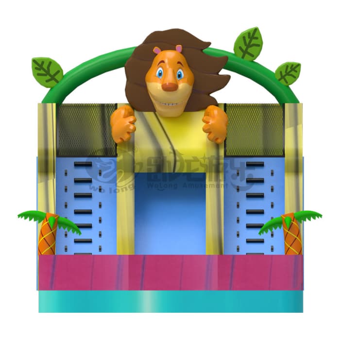 Lion Inflatable Water Slide