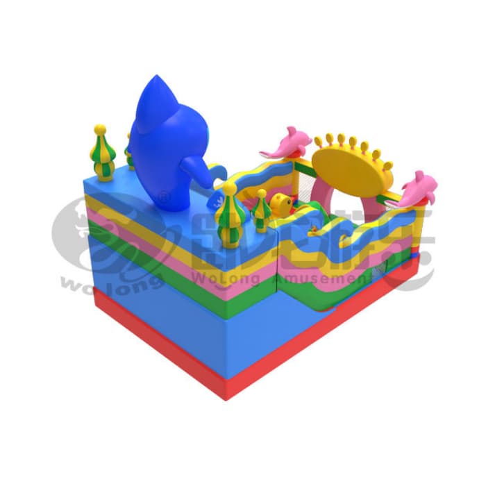 Shark Theme Inflatable Slide