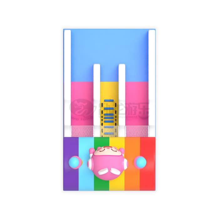 Rainbow Bunny Inflatable Slide
