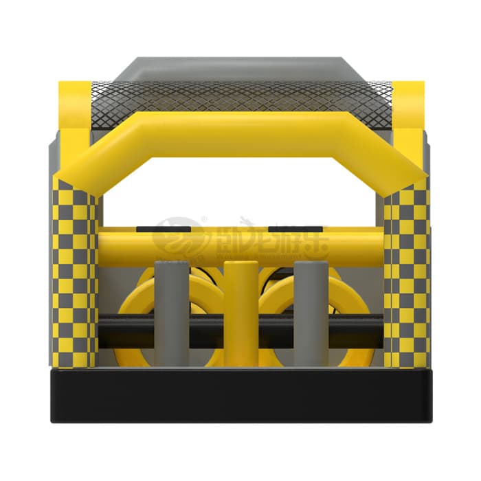 Yellow & Gray Inflatable Obstacle Course