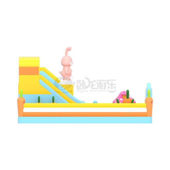 Rabbit & Carrot Inflatable Playground