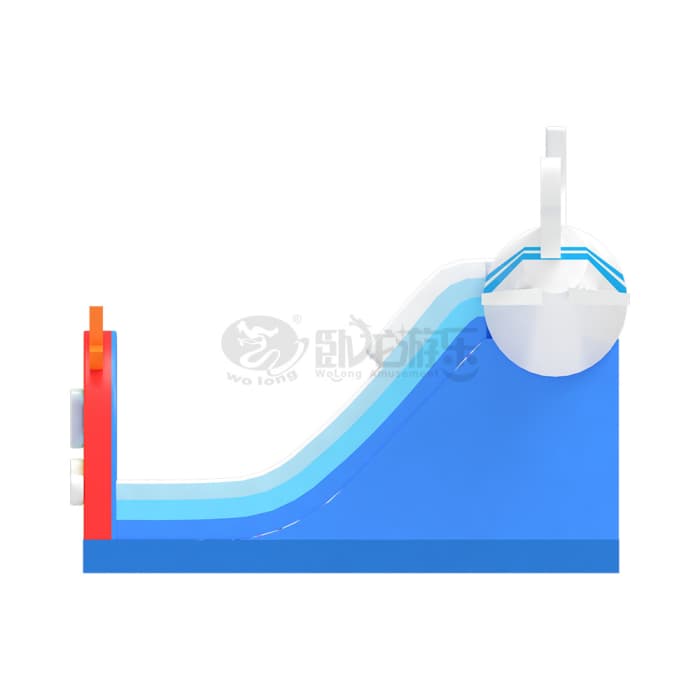 Airplane Rainbow Inflatable Slide