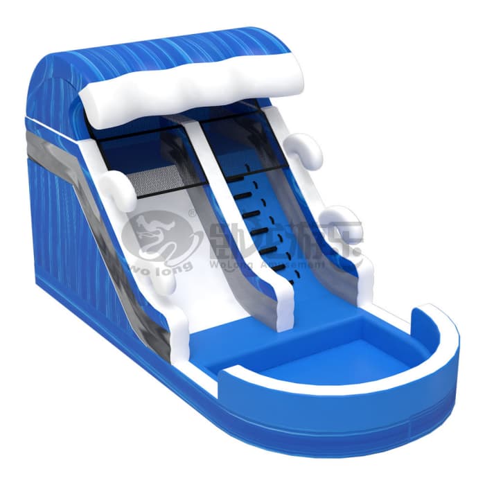 Wave Themed Inflatable Water Slide