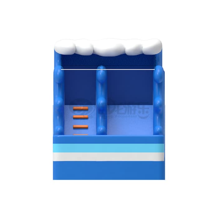 Blue Wave Inflatable Slide