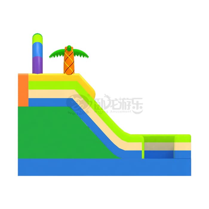 Tropical Palm Inflatable Slide