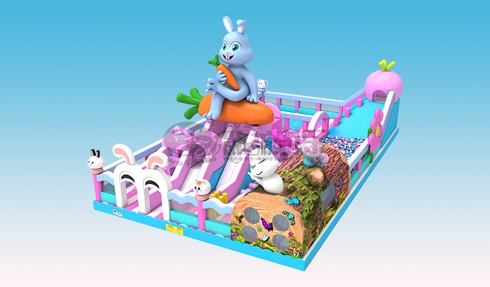 Rabbit Treasure Explore Cave Inflatable Castle