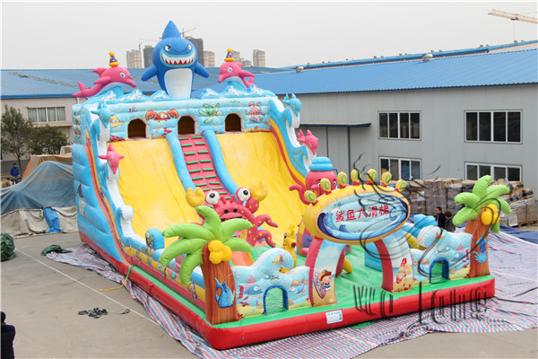 Inflatable slide