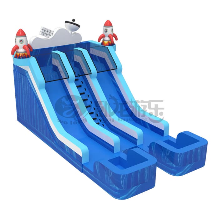 Rocket Inflatable Water Slide