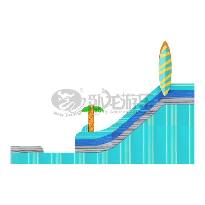 Surfing Day Inflatable Water Slide