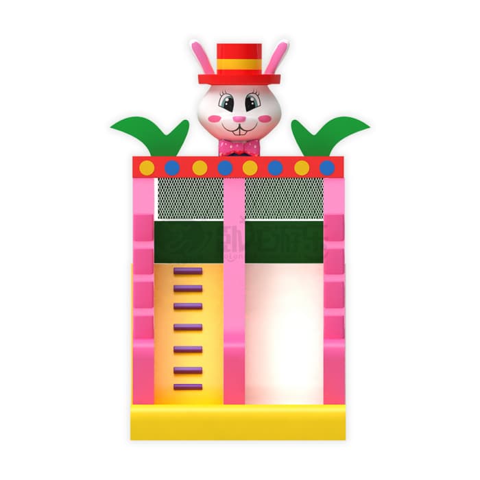 Cute Rabbit Inflatable Slide