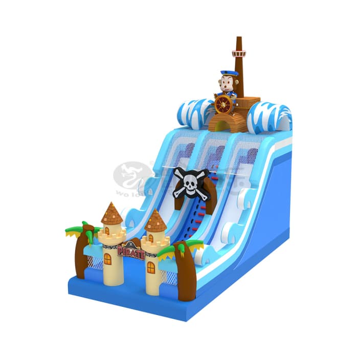 Pirate Adventure Themed Inflatable Slide