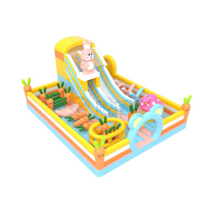 Rabbit & Carrot Inflatable Playground