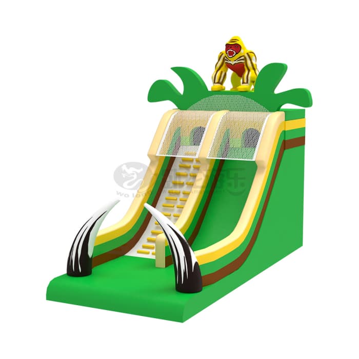 Jungle Gorilla Inflatable Slide