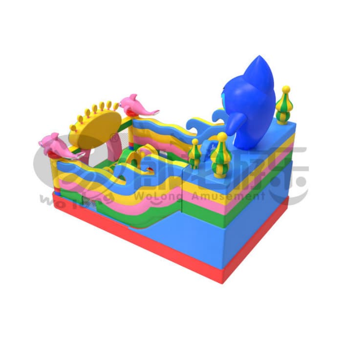 Shark Theme Inflatable Slide