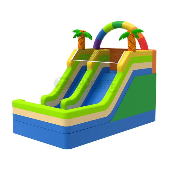 Tropical Palm Inflatable Slide