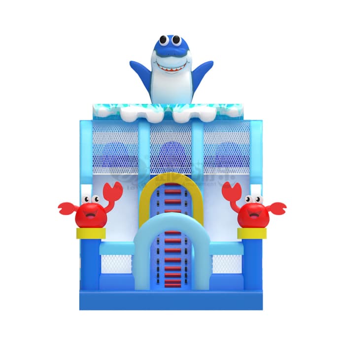 Ocean Shark Crab Inflatable Slide