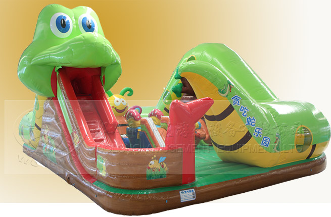 snake inflatable slide