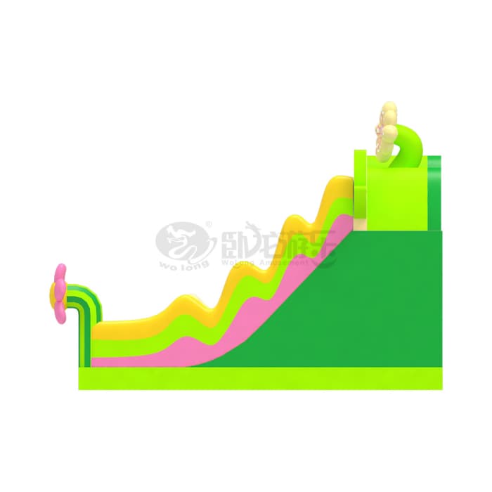 Floral Garden Inflatable Slide