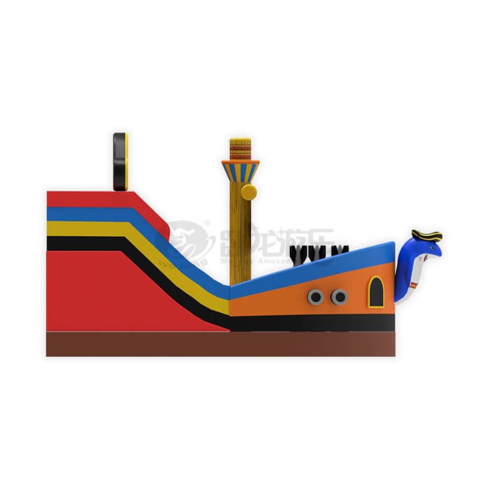 Pirate Ship Inflatable Slide