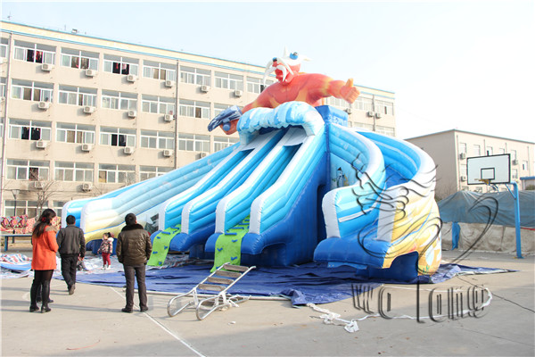 inflatable pool slide