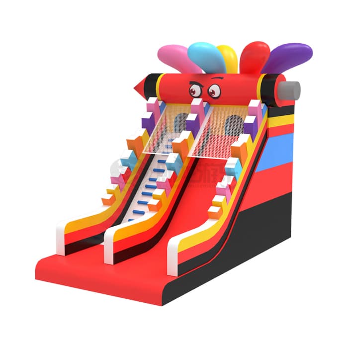 Crayon Theme Inflatable Slide