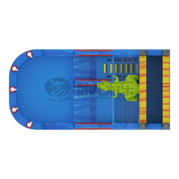 7×3.5m Inflatable Water Slide with Splash Pool