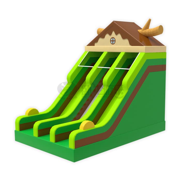 Forest Cabin Inflatable Slide