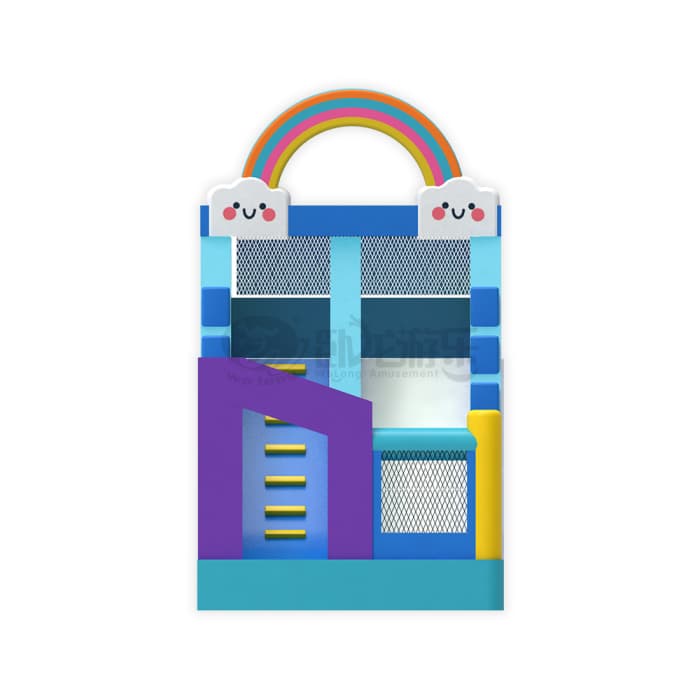 Rainbow Inflatable Slide