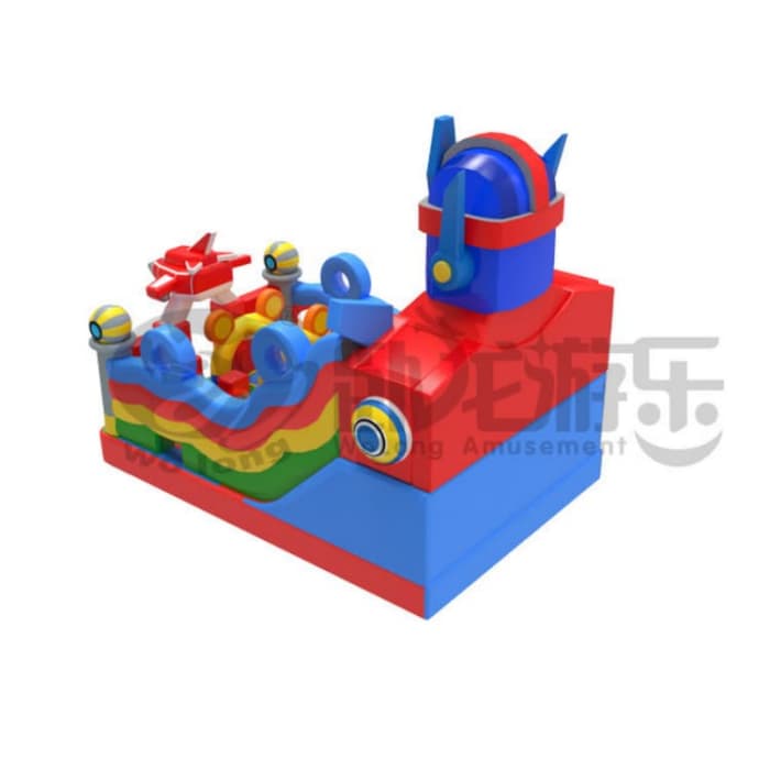 Mecha Warrior Inflatable Slide
